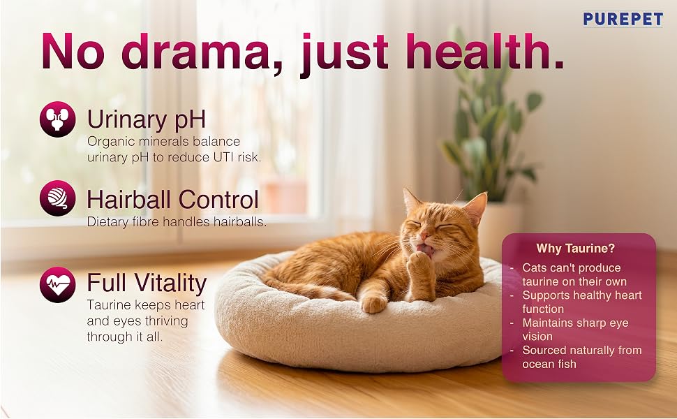 Purepet Adult Dry Cat Food, Tuna &amp; Salmon, 3 Kg