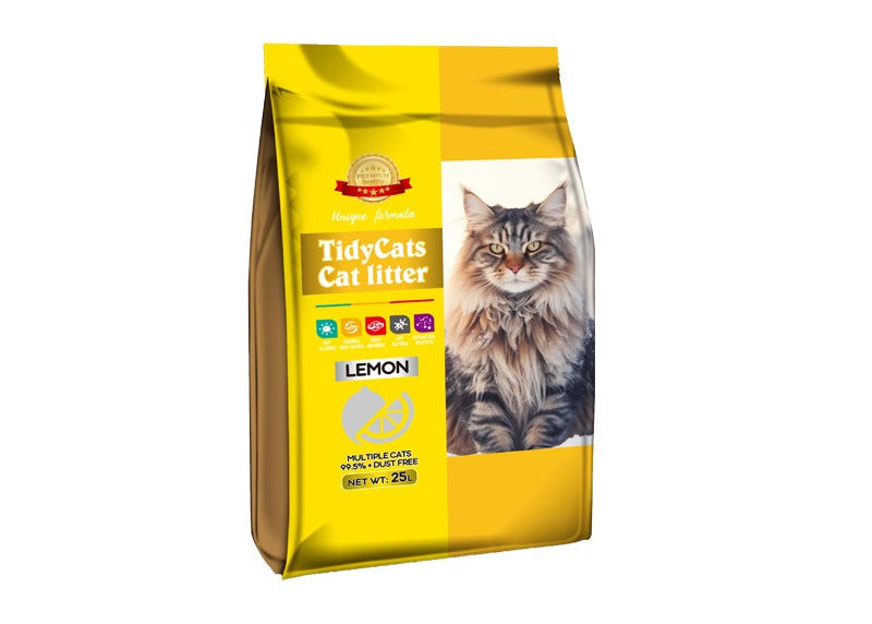 Tidy Cats Bentonite Clumping Cat Litter- Lemon- 25L