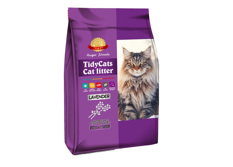 Tidy Cats Bentonite Clumping Cat Litter- Lavender- 25L